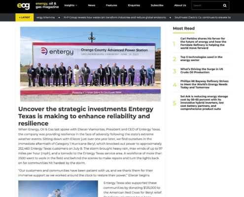 Energy, Oil & Gas Magazine website