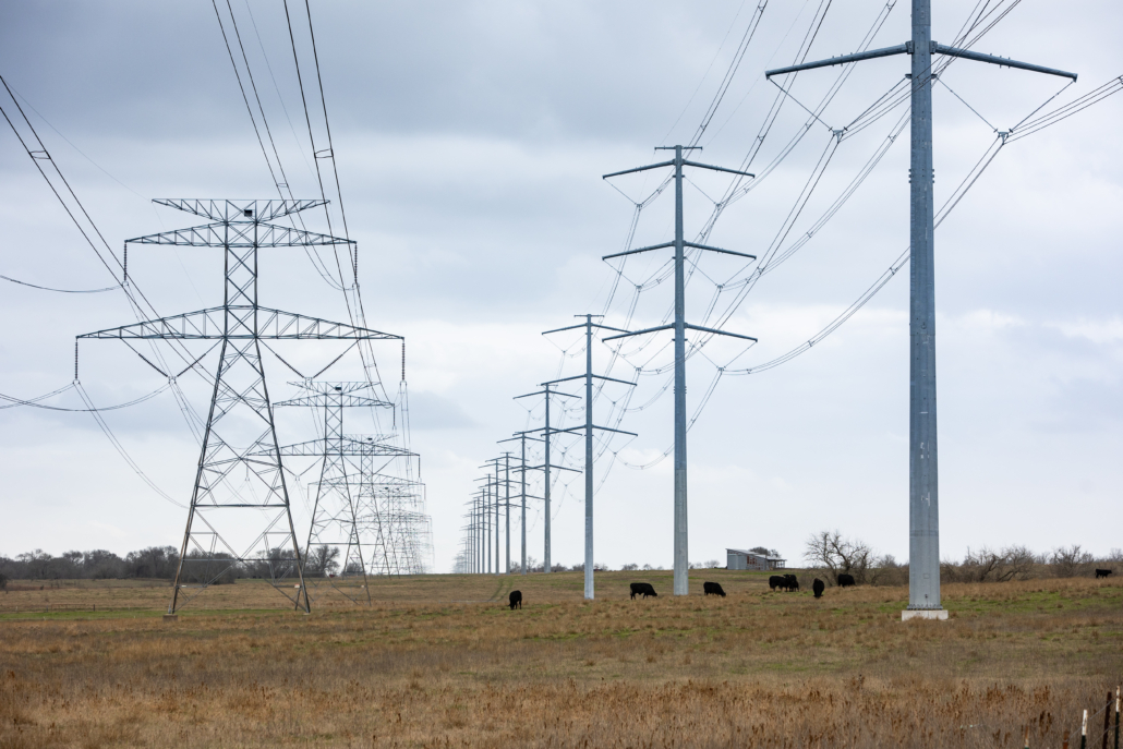 Entergy Texas high-voltage transmission lines