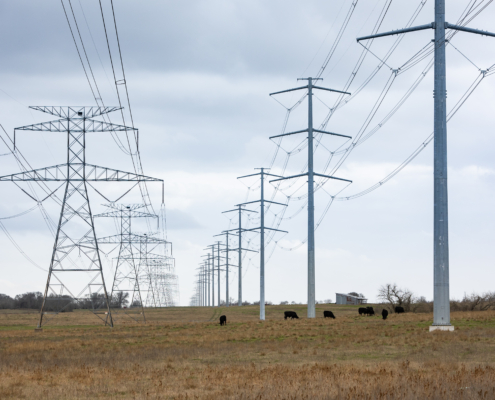 Entergy Texas high-voltage transmission lines